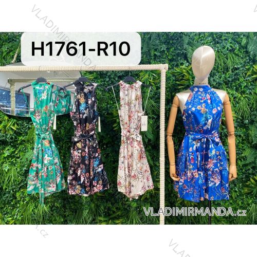 Šaty letné bez rukávov dámske (S/M ONE SIZE) TALIANSKA MÓDA IMPBR22H1761-R10