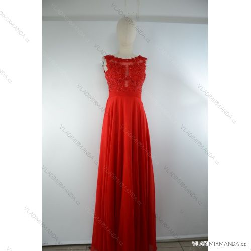 Šaty dlhé spoločenské elegantné letné bez rukávov dámske (S/M ONE SIZE) TALIANSKA MÓDA IMPSH2260011