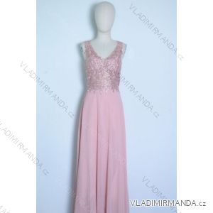 Šaty dlhé spoločenské elegantné letné bez rukávov dámske (S/M ONE SIZE) TALIANSKA MÓDA IMPSH22L176