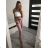 Nohavice dlhé elegantné dámske (M/L ONE SIZE) TALIANSKA MÓDA IMD22128/DR staroružová M / L