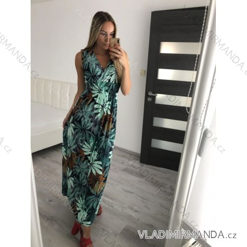 Šaty dlhé elegantné icecool bez rukávov dámske (M/L, XL/XXL) AINUOSI TALIANSKA MODA IMB237737