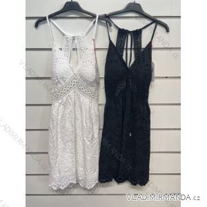 Šaty letné krajkové na ramienka dámske (S/M ONE SIZE) TALIANSKA MÓDA IMPSH228971