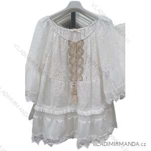 Šaty letné krajkové krátky rukáv dámske (S/M ONE SIZE) TALIANSKA MÓDA IMM22848