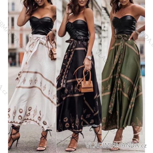 Sukňa dlhá dámska (S/M ONE SIZE) TALIANSKA MÓDA IMM22MS65201