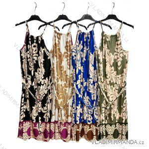 Šaty letné na ramienka dámske (S/M ONE SIZE) TALIANSKA MÓDA IMM22W799