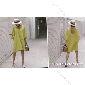 Šaty letné krátky rukáv dámske (S/M ONE SIZE) TALIANSKA MÓDA IMPEM2253136