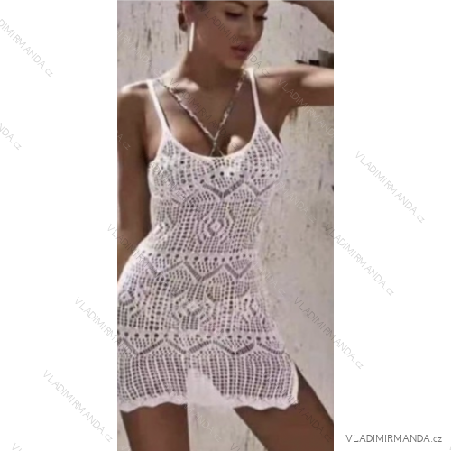 Šaty letné krajkové na ramienka dámske (S/M ONE SIZE) TALIANSKA MÓDA IMPEM2220575