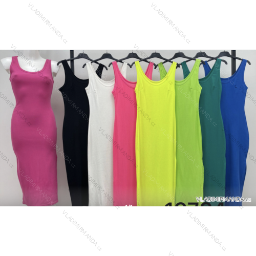 Šaty letné na ramienka dámske (S/M ONE SIZE) TALIANSKA MÓDA IMPLS2219784