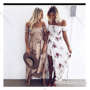 Šaty dlhé letné carmen dámske (S/M ONE SIZE) TALIANSKA MÓDA IMPLS2210019