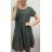 Šaty volnočasové krátký rukáv bavlněné dámské nadrozměr (M/LXL ONE SIZE) ITALSKá MóDA IM322KLAUDIA/DR tmavě modrá