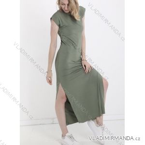 Šaty letné dlhé krátky rukáv dámske (S/M ONE SIZE) TALIANSKA MÓDA IMPDY22HUAX2571