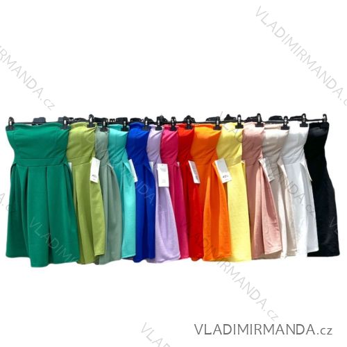 Šaty letné bez rukávov dámske (S/M ONE SIZE) TALIANSKA MÓDA IMPHD2220952