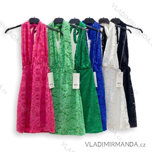 Šaty letné krajkové bez rukávov dámske (S/M ONE SIZE) TALIANSKA MÓDA IMPHD224897