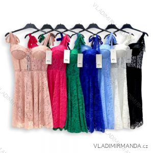 Šaty letné krajkové na ramienka dámske (S/M ONE SIZE) TALIANSKA MÓDA IMPHD2222440