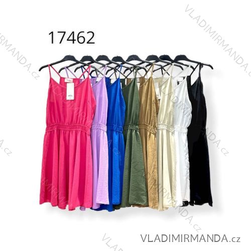 Šaty letné na ramienka dámske (S/M ONE SIZE) TALIANSKA MÓDA IMPHD2217462
