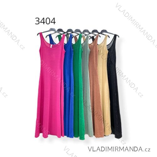Šaty letné na ramienka dámske (S/M ONE SIZE) TALIANSKA MÓDA IMPHD223404