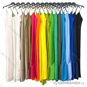 Šaty letné na ramienka dámske (S/M ONE SIZE) TALIANSKA MÓDA IMPLM2213133A3