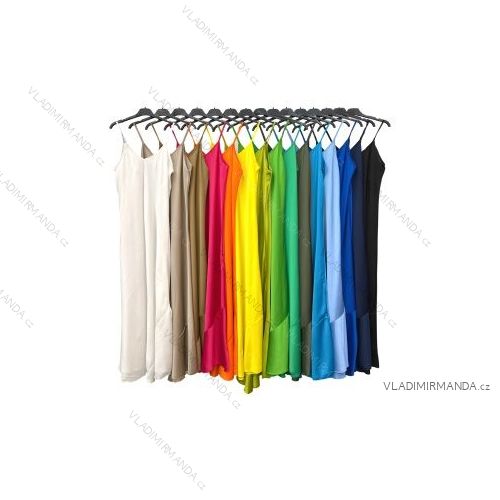 Šaty letné na ramienka dámske (S/M ONE SIZE) TALIANSKA MÓDA IMPLM2213133A3