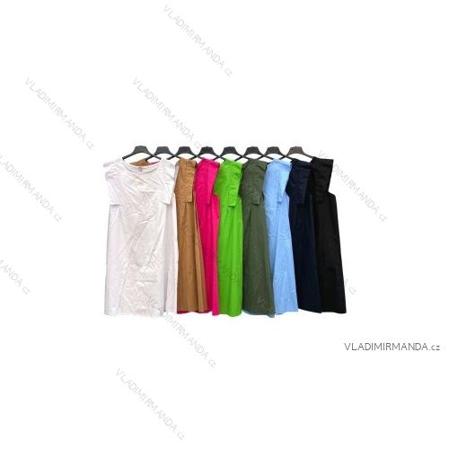 Šaty letné bez rukávov dámske (S/M ONE SIZE) TALIANSKA MÓDA IMPLM2223546
