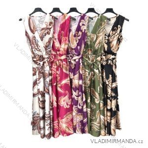 Šaty dlhé letné bez rukávov dámske (S/M ONE SIZE) TALIANSKA MÓDA IMPLM2287899
