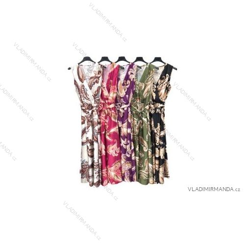 Šaty dlhé letné bez rukávov dámske (S/M ONE SIZE) TALIANSKA MÓDA IMPLM2287899