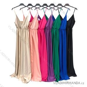 Šaty dlhé letné na ramienka dámske (S/M ONE SIZE) TALIANSKA MÓDA IMPLM227260