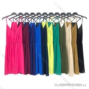 Šaty letné na ramienka dámske (S/M ONE SIZE) TALIANSKA MÓDA IMPLM229197