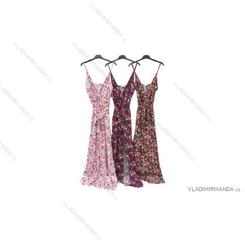 Šaty dlhé letné na ramienka dámske (S/M ONE SIZE) TALIANSKA MÓDA IMPLM2222152A2