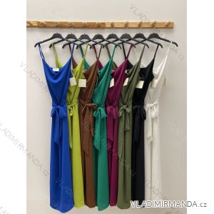 Šaty dlhé letné na ramienka dámske (S/M ONE SIZE) TALIANSKA MÓDA IMPDY22LS17890