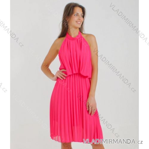 Šaty letné bez rukávov dámske (S/M ONE SIZE) TALIANSKA MÓDA IMPLI229360