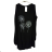 Šaty letné bez rukávu dámska nadrozmer (3XL/4XL/5XL ONE SIZE) TALIANSKA MODA IM422753LH/DR čierna 3XL / 4XL