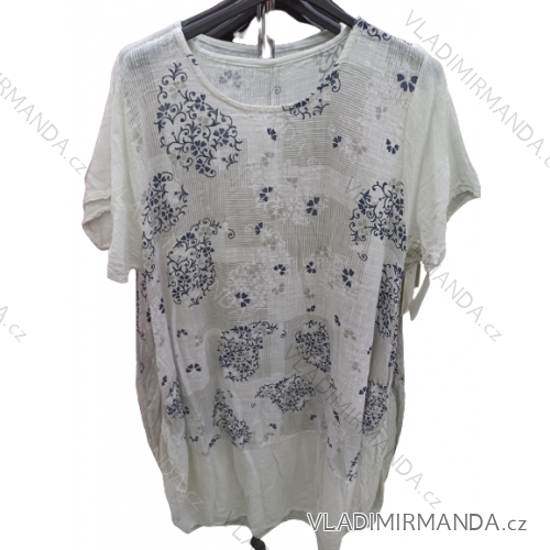 Šaty letný krátky rukáv dámska nadrozmer (XL/2XL/3XL ONE SIZE) TALIANSKA MÓDA IM422784