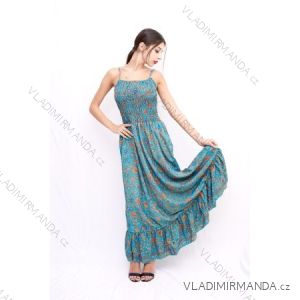 Šaty dlhé letné na ramienka dámske (S/M ONE SIZE) TALIANSKA MÓDA IMPBD22CR1928