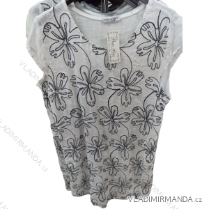 Šaty letné krátky rukáv dámske (L/XL/2XL ONE SIZE) TALIANSKA MóDA IM722100