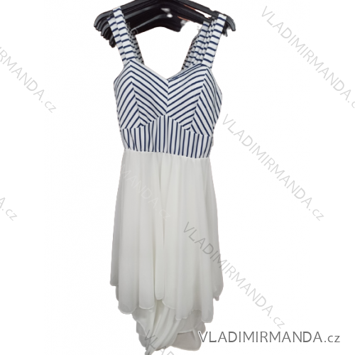 Šaty letné na ramienka dámske (S/M ONE SIZE) TALIANSKA MÓDA IM722103