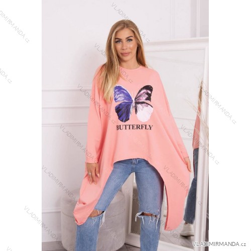 Oversize blúzka s marhuľovou potlačou