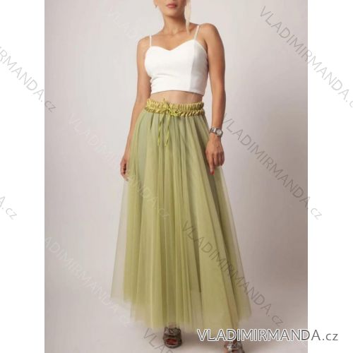 Sukňa letná tylová dlhá dámska (S/M ONE SIZE) TALIANSKA MÓDA IMM22Q22197