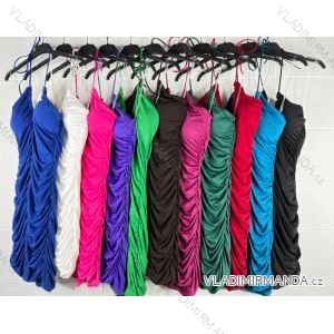 Šaty letné elegantné na ramienka dámske (S/M ONE SIZE) TALIANSKA MÓDA IMPBB22B22720