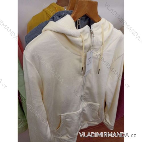 Mikina teplá na zips s kapucňou dlhý rukáv dámska (M-2XL) BENTER BES2223566