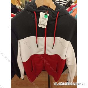 Mikina teplá na zips s kapucňou dlhý rukáv dámska (M-2XL) BENTER BES2258413