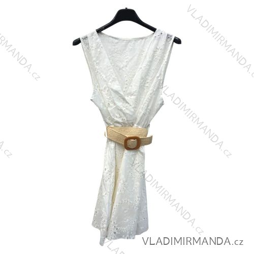 Šaty letné krajkové na ramienka dámske (S/M ONE SIZE) TALIANSKA MÓDA IMPLM221894