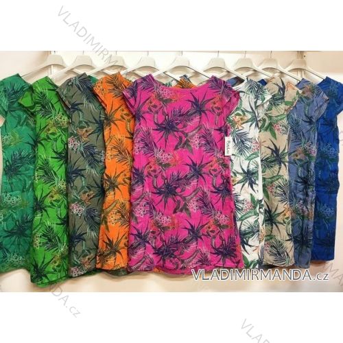 Šaty letné krátky rukáv dámska (S/M ONE SIZE) TALIANSKA MÓDA IMP16822D8864