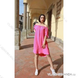 Šaty letní carmen dámské (S/M ONE SIZE) ITALSKÁ MÓDA IMPLI243320
