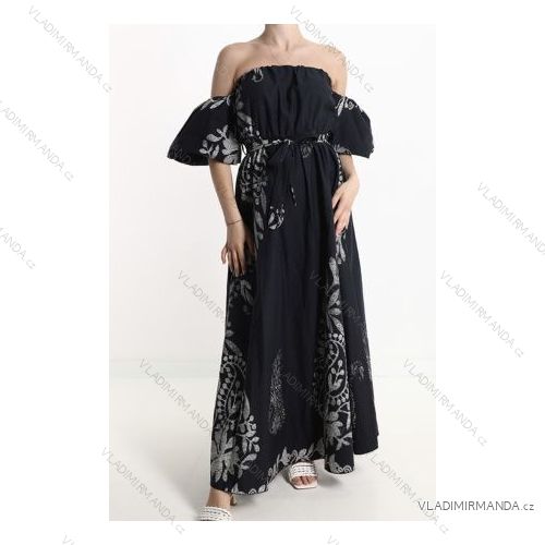 Šaty dlhé letné carmen dámske (S/M ONE SIZE) TALIANSKA MÓDA IMPLM220950A5
