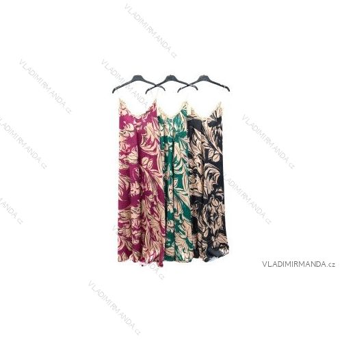 Šaty letné na ramienka dámske (S/M ONE SIZE) TALIANSKA MÓDA IMPLM223221A3