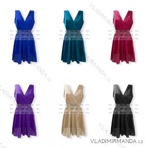 Šaty letné elegantné bez rukávov dámske (S/M ONE SIZE) TALIANSKA MÓDA IMPHD228094