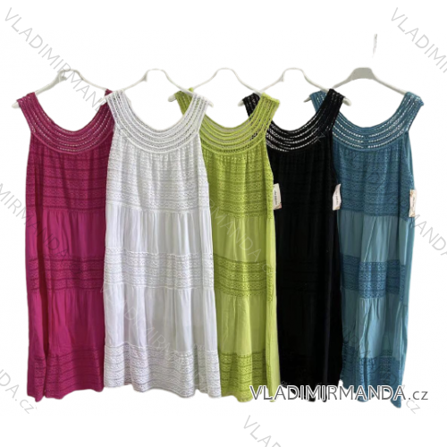 Šaty letné bez rukávov dámske (S/M ONE SIZE) TALIANSKA MÓDA IMWK222858