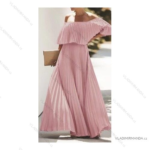 Šaty dlhé letné carmen dámske (S/M ONE SIZE) TALIANSKA MÓDA IMWB22092