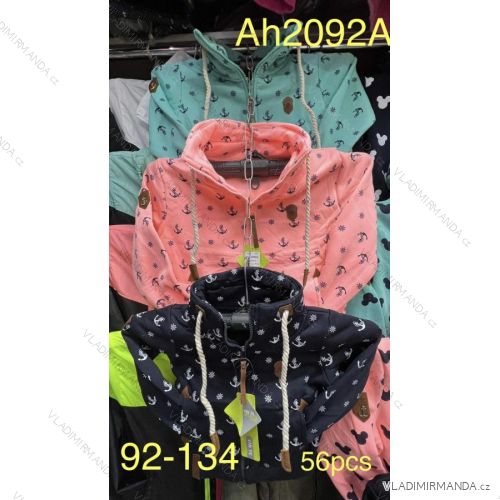 Mikina na zips s kapucňou dojčenská detská ambulancia dievčenské (92-134) Vint VIN22AH2092A