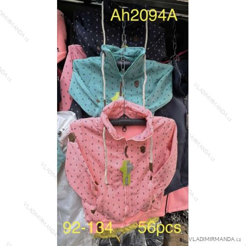 Mikina na zips s kapucňou dojčenská detská ambulancia dievčenské (92-134) Vint VIN22AH2094A
